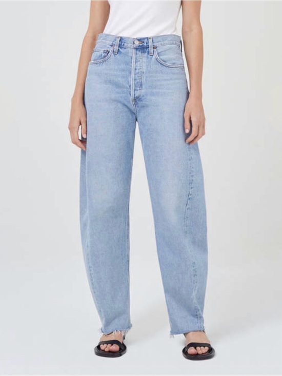 Agolde Denim - Agolde Luna Pieced Barrel Jean in Void